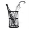 Mango Steam Pluvian Soakstone Umbrella Holder (Tall, Black) view 2