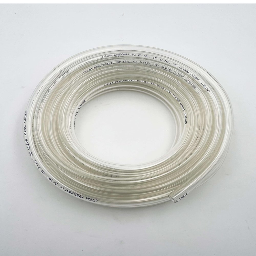 5/16" ID x 7/16" OD Flexible Vinyl Tubing, 25ft Clear PVC Hose, Food Grade and BPA Free, Designed for Draft Beer Lines, Kegerators and Beverage Dispensing