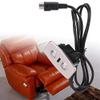 Electric Recliner Chair Sofa Replacement Button,Electric Recliner Push Rod Motor Telescopic Lifting Line Controller LED Backlight USB Socket, Mobile Phone Charging Straight 5V view 2