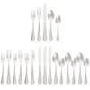Amazon Basics Silverware Set, Stainless Steel Flatware, Dishwasher Safe, Service for 4, 20-Piece Forks and Spoons, Crown Edge, Everyday Use view 1