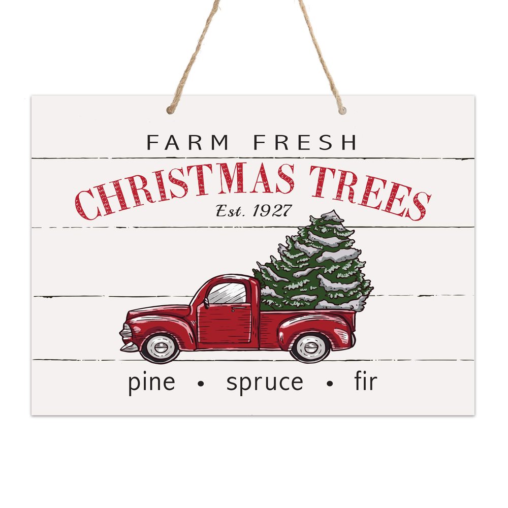 LifeSong Milestones Merry Christmas Decorating Ideas Rope Hanging Wall Sign - Holiday Decoration Gift Ideas for Home 12x15 (Home)