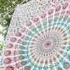 Double Mandala Tapestry Peacock Trippy New Launched Design Boho Indian Wall Hanging Latest Gift Colorful Bedrooms Window Curtain Queen Blanket Tapestries Hippie Bohemian Psychedelic Dorms Home Throw view 1