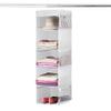 ZOBER Hanging Closet Organizer, 5-Shelf - Hanging Storage Organizer Shelves for Clothes, Towels, Toys - College Dorm Room, Nursery, & Home Closet view 1