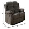 24/7 Shop at Home Mist Contemporary Upholstered Reclining Loveseat, Gray view 3