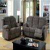 24/7 Shop at Home Mist Contemporary Upholstered Reclining Loveseat, Gray view 4
