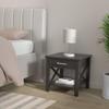 SIMPLIHOME Kitchener End Table - 21 inch Wide Solid Wood Square Accent Table with Drawer and Open Shelf in Hickory Brown, Contemporary Nightstand or Lamp Stand with X-Design for Living Room or Bedroom view 2
