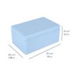 Creative Deco Large Blue Wooden Box Storage with Hinged Lid | 11.8x7.87x5.51in (+-0.5) | Keepsake Gift Box for Tool Dog Toy Kitchen Storage | Rough UNSANDED Wood Chest Trunk view 3