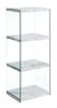 Convenience Concepts SoHo 4 Tier Tower Bookcase, White Faux Marble view 1