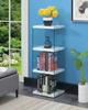 Convenience Concepts SoHo 4 Tier Tower Bookcase, White Faux Marble view 2