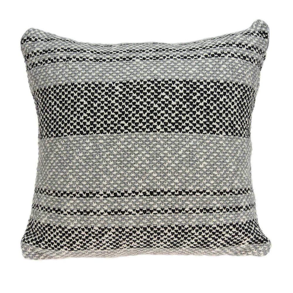 20" X 7" X 20" Stunning Transitional Gray Accent Pillow Cover with Poly Insert