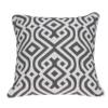 20" X 7" X 20" Gray and White Accent Pillow Cover with Poly Insert view 1