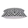 20" X 7" X 20" Gray and White Accent Pillow Cover with Poly Insert view 3