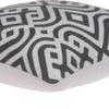 20" X 7" X 20" Gray and White Accent Pillow Cover with Poly Insert view 4