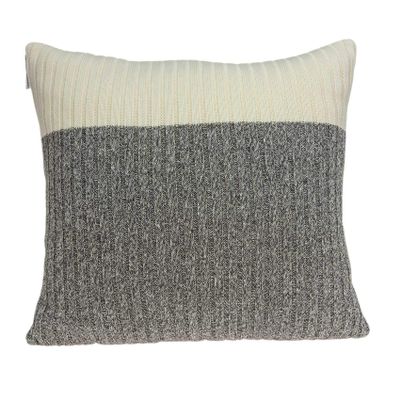 20" X 7" X 20" Beautiful Transitional Tan Accent Pillow Cover with Poly Insert