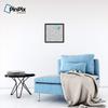 PinPix ArtToFrames 14x14 Custom Cork Bulletin Board Sketch Circles Grey Poster Board Has a Fabric Style Canvas Finish, Framed in Satin Black (PinPix-1924) view 2