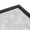 PinPix ArtToFrames 18x18 Custom Cork Bulletin Board Sketch Circles Grey Poster Board Has a Fabric Style Canvas Finish, Framed in Satin Black (PinPix-1924) view 4