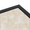 PinPix ArtToFrames 18x18 Custom Cork Bulletin Board Circles Sketch Beige Poster Board Has a Fabric Style Canvas Finish, Framed in Satin Black (PinPix-1925) view 4