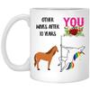 10th Anniversary Wedding Gifts For Her 10 Years Yr Aniversario De Bodas Cup for Wife From Husband Funny Unicorn Lovers Coffee Mug for Women White 11 Oz view 1