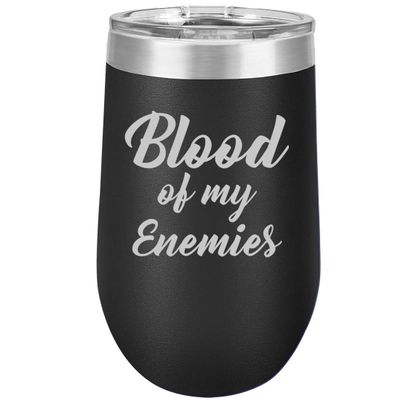 16 oz Double Wall Vacuum Insulated Stainless Steel Stemless Wine Tumbler Glass Coffee Travel Mug With Lid Cowboy Praying Cross Horse (Black)