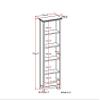 SIMPLIHOME Amherst Bookcase - 70 inch Tall 5-Shelf Solid Wood Bookshelf in Hickory Brown, Transitional Storage for Living Room, Study Room or Office with Adjustable Shelves and Tapered Legs view 2