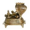 Aakrati Vishnu Laxmi Sitting On Sheshnag - Lord Narayan Rest in Vainkunt Dham Metal Idol 4.5 inch view 3