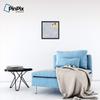 PinPix ArtToFrames 14x14 Custom Cork Bulletin Board Circles Sketch Mill White Poster Board Has a Fabric Style Canvas Finish, Framed in Satin Black (PinPix-1927) view 2