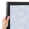 PinPix ArtToFrames 18x18 Custom Cork Bulletin Board Circles Sketch Mill White Poster Board Has a Fabric Style Canvas Finish, Framed in Satin Black (PinPix-1927) view 3