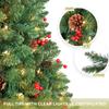 LIFEFAIR 4FT Prelit Christmas Tree, Artificial Tabletop Xmas Tree, Small Christmas Tree Pre-Decorated with Pinecones and Berries (150 Clear Warm Lights and Realistic 380 Thicken Tips, Cloth Bag Base) view 2