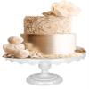 10 Inch Metal Lace Cake Stand Round Cupcake Stands Metal Dessert Display (white) view 2