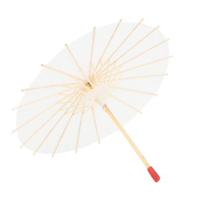 Traditional Chinese Paper Umbrella, White Wedding Parasol, Handmade Oiled Paper