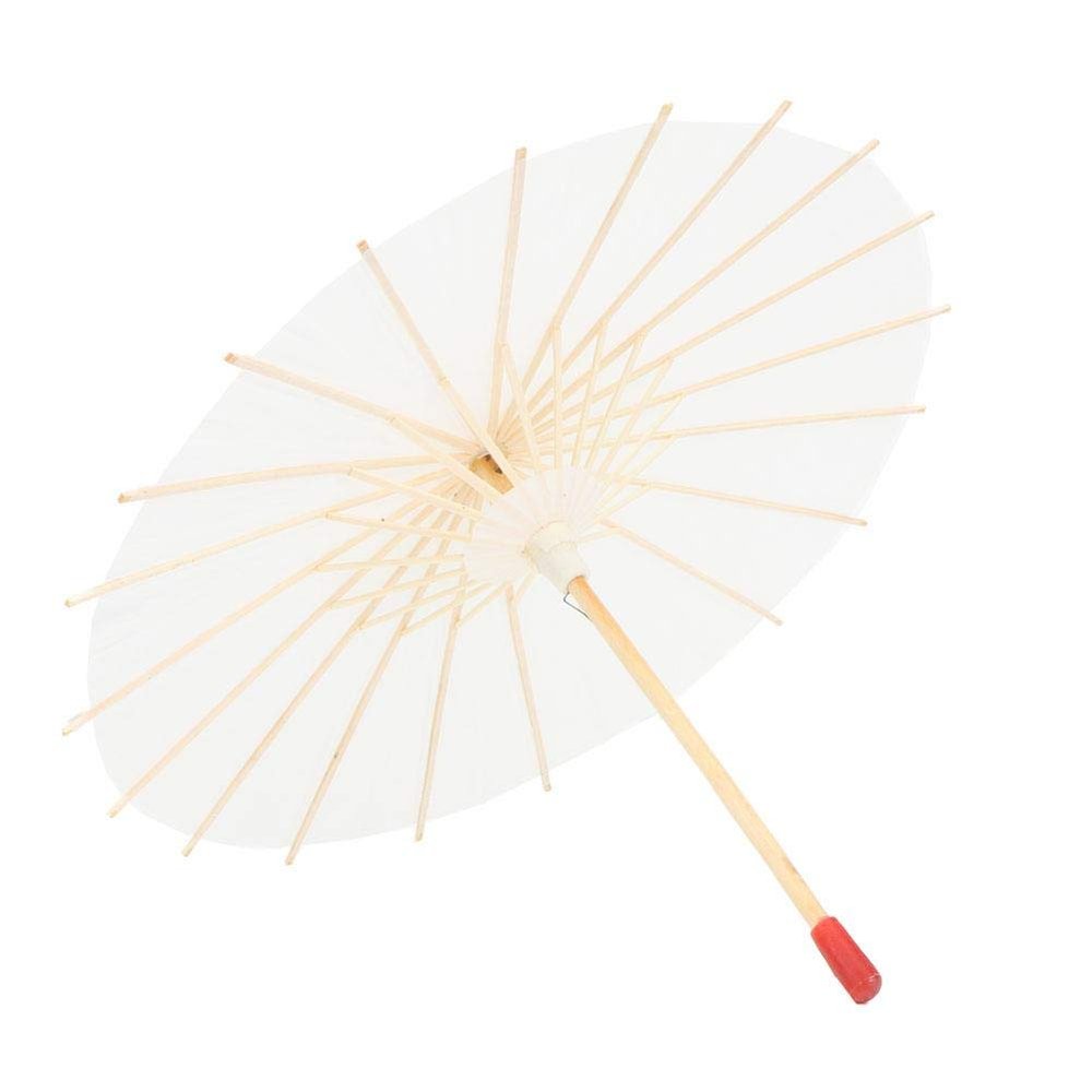 Traditional Chinese Paper Umbrella, White Wedding Parasol, Handmade Oiled Paper