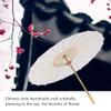 Traditional Chinese Paper Umbrella, White Wedding Parasol, Handmade Oiled Paper view 3