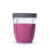 NutriBullet 18 Ounce Short Cup with Standard Lip Ring, Clear/Gray (NBM-U0269) view 2