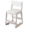 Koizumi Fanitec SDC-728WWWH Study Chair, WW/White, Size: W 16.7 x D 18.0 - 19.3 x H 30.3 inches (425 x 456 - 490 x 774 mm), SH435, 465, 495, 525 mm (Outer Dimensions), Lutra Chair, White Wash Color view 1