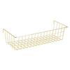 GRIDYMEN Hanging Grid Basket for Wire Wall Panel, Multifunction Wall Storage Display Decorative Basket, Size 15.5"x5.3"x3.9", Gold view 1
