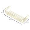 GRIDYMEN Hanging Grid Basket for Wire Wall Panel, Multifunction Wall Storage Display Decorative Basket, Size 15.5"x5.3"x3.9", Gold view 2