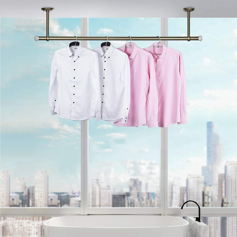 Drying Rack Wall and Ceiling, Clothesline, Clothes Rack, for Balcony/Indoor/Outdoor