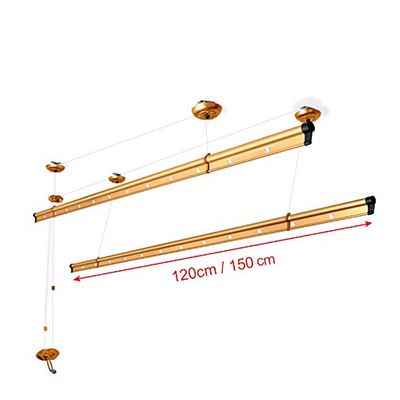 Drying Rack Clothes Ceiling Pulley Airer, Dryer, Manual, Strong and Easy to Install