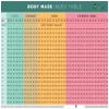 Nutrition Education Store BMI POSTER - BMI CHART - BODY MASS INDEX POSTER - 18" X 24" POSTER - LAMINATED view 1