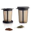 Finum Reusable Stainless Steel Coffee and Tea Infusing Mesh Brewing Basket, Large, Black view 1