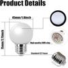 10 Pack E27 G45 2W Screw Cap Coloured LED Light Bulbs Festoon Party Lights for Indoor Outdoor Use view 2