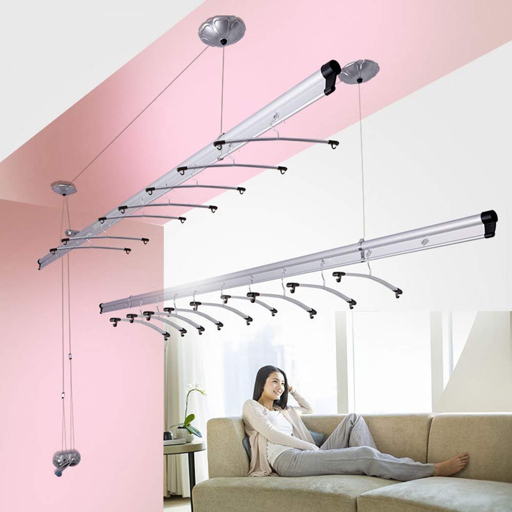 Drying Rack Terrace Clothesline, Wall Hanging Ceiling Pot Rack, Household Items