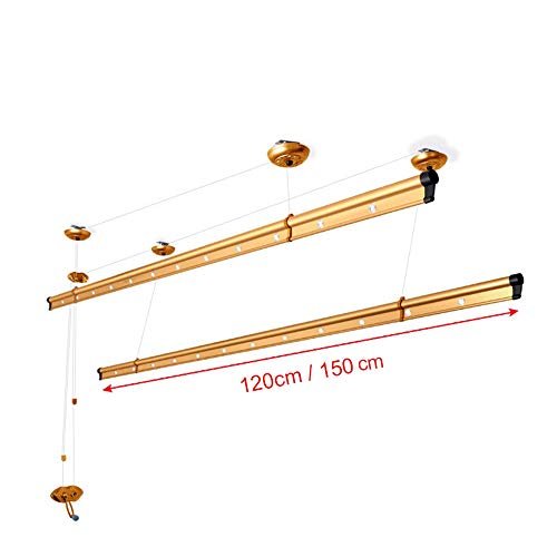 Drying Rack Clothes Ceiling Pulley Airer, Dryer, Manual, Strong and Easy to Install