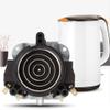 Electric Kettle Thermostat Switch and Base, Black ABS Material, 2.6x2.8x1.2 Inch Main Size, Temperature Control Replacement Part view 2