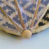 Food Serving Tent Basket - BESTCHANCEUS Hand-Woven Bamboo-Serving-Basket Dustproof-Bug-Proof Mosquitoesor Vegetable Fruits Food Meals Black Round Dia.30cm view 4