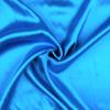 Amuze Bedding Fade Resistance Smooth Satin Silk 1 PC Dust Ruffle Bed Skirt 15 inch Drop (Turquoise Blue, Twin Size) Fully Elastic for Easy Fit Single Ruffled Bedskirt view 2