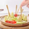 BetterJonny 300 Pack Bamboo Disposable Cutlery - Two Prong Skewers, Blunt End Toothpicks, Mini Cocktail Tasting Forks, Fruit Food Picks for Party, Banquet, Buffet, Catering, Daily Life view 4