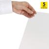 M&T Displays Interchangeable Anti-Reflex Clear Overlay Lens PET Protective Cover for Business Office Home Slide-in Snap Poster Frames 5 pcs in a Box 8.5x11 Inches view 2