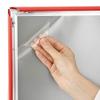 M&T Displays Interchangeable Anti-Reflex Clear Overlay Lens PET Protective Cover for Business Office Home Slide-In Snap Poster Frames 3 pcs in a Box 24x24 Inches view 4