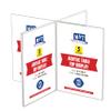 M&T Displays Cross Frame Tabletop 4x(5.5x8.5) Inch Picture Sign Menu Holder Acrylic Advertisement Frame for Restaurant Cafe Store Office Wedding Party Event (5 pack) view 1